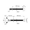 Combinazione doccia TEMPOSTOP, autochiusura, ADL-749110