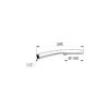 Hand shower G 1/2B 5-jet chrome-plated, Ø 100, anti-limescale ADL-813 Drawing