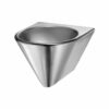 Hand-rinse basin BOB HD, satin stainless steel, for wall mounting, concealed drain, ADL-164130 Drawing