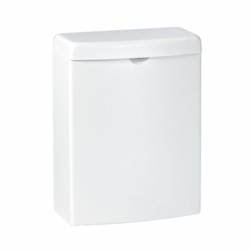 Hygienic waste bin white coated Armatron