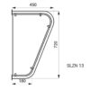 Stainless steel pubic wall, ASA-SLZN-13