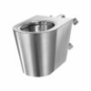 WC S21 P TC, floor-standing, vandal-resistant, satin stainless steel, ADL-160550 B2