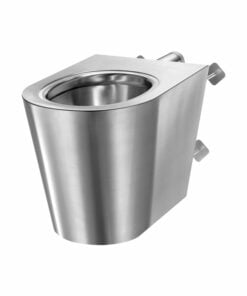 WC S21 P TC, a pavimento, antivandalo, acciaio inox satinato, ADL-160550 B2