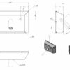 Robinetterie de lavabo VIKING en acier inoxydable, bec 106,4 mm, A-JVA-1064**.
