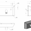 Miscelatore per lavabo VIKING in acciaio inox, bocca 86,4 mm, A-JVA-864**