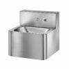 TEK washbasin, for wall mounting, concealed drain, satin stainless steel, ADL-161440 B2