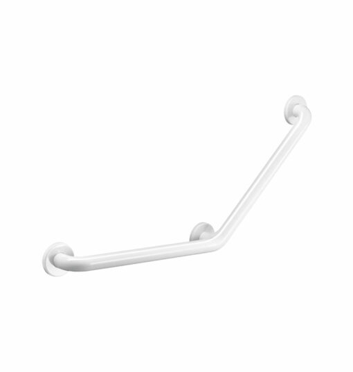Angle handle 135° stainless steel white, 400 x 400 mm, 3 fixing points, ADL-5082W