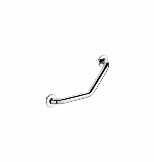 Maniglia ad angolo 135° in acciaio inossidabile lucido, 220 x 220 mm, 2 punti di fissaggio, ADL-5083P