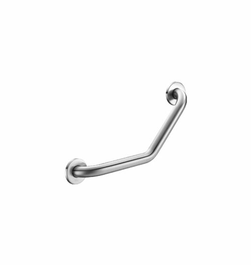 Angled handle 135° stainless steel satin finish, 220 x 220 mm, 2 fixing points, ADL-5083S