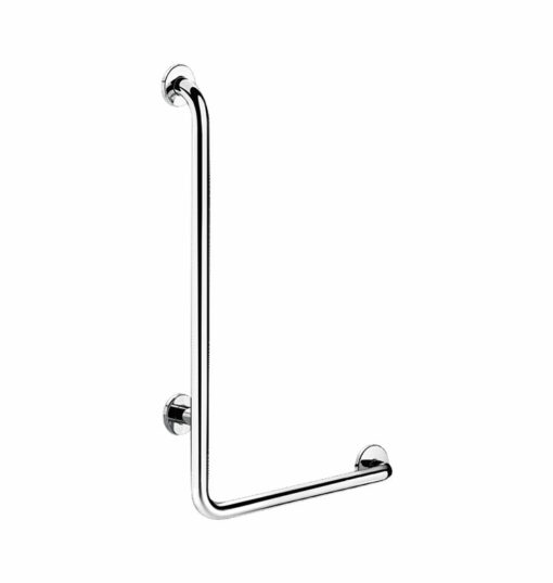 Corrimano a L, acciaio inox lucido, h. 750 mm, versione destra, ADL-5070DP2