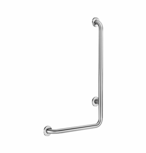 Main courante en forme de L, acier inoxydable satiné, h. 750 mm, version gauche, ADL-5070GS