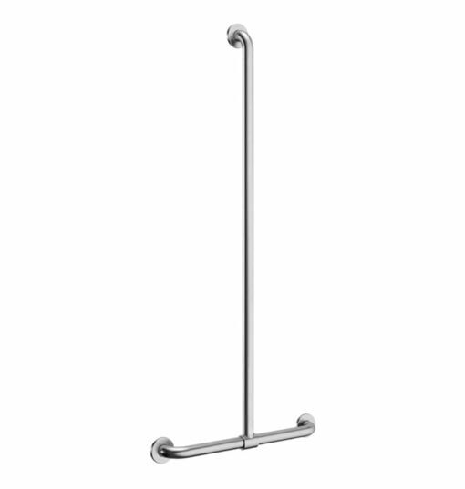 Corrimano a T con barra verticale regolabile, acciaio inossidabile satinato, ADL-5441S