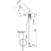 Electronic mixer tap TEMPOMATIC MIX 4, mains operation with flush-mounted power supply unit, mixing lever, h. 75 mm, ADL-490100