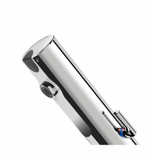 Electronic mixer tap TEMPOMATIC MIX 4, mains operation with flush-mounted power supply unit, mixing lever, h. 75 mm, ADL-490100