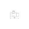 Slider for hand shower, for shower rail Ø 32, nylon glossy grey-anthracite, ADL-510110NG