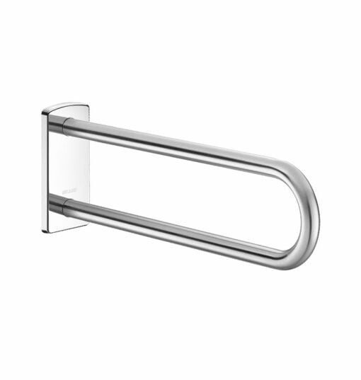 Maniglia di sostegno fissa, acciaio inox satinato, l. 650 mm