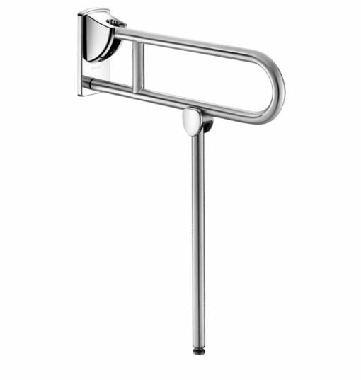 Stützklappgriff mit Fuss, Edelstahl satiniert, L. 650 mm, ADL-510162S