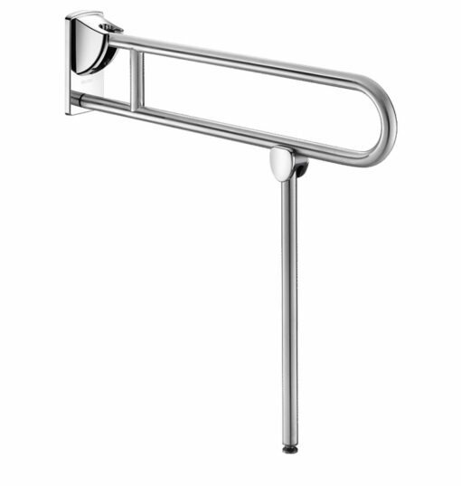 Stützklappgriff mit Fuss, Edelstahl satiniert, L. 850 mm, ADL-510170S