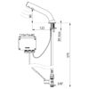 Elektronisches Ventil BINOPTIC, Netzbetrieb, H. 90 mm, 378015**