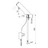 Vanne électronique TEMPOMATIC 4, fonctionnement sur secteur avec bloc d'alimentation, H. 75 mm
