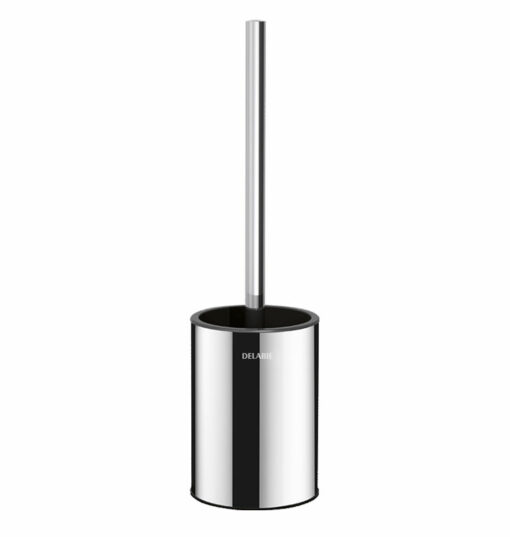 Toilet brush set for wall mounting, highly polished