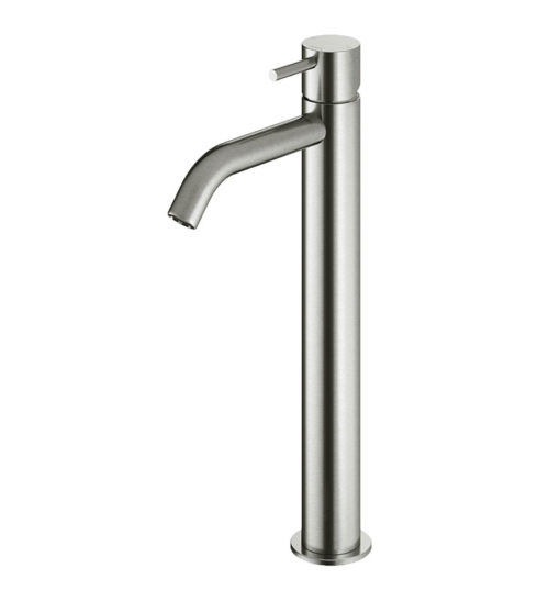 Mitigeur de lavabo, acier inoxydable mat