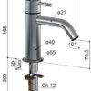 Miscelatore monocomando per lavabo, acciaio inox satinato