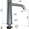 Mélangeur monocommande de lavabo, HOB-CX003MC