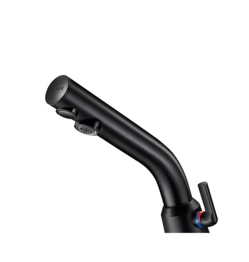 Mitigeur électronique BLACK BINOPTIC MIX, alimentation secteur, levier de mélange, H. 110 mm