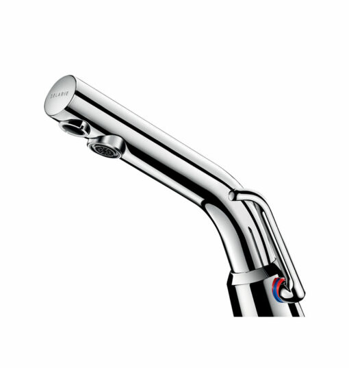 Electronic mixer tap BINOPTIC MIX, mains operation, h. 110 mm, long mixing lever