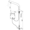 BLACK BINOPTIC MIX electronic mixer tap, mains operation, long mixing lever, drip height 170 mm, 388MCHB**