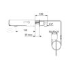 Elektronische Mischbatterie TEMPOMATIC MIX 4, Netzbetrieb, Wandmontage, L. 160 mm
