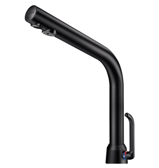 Miscelatore elettronico BINOPTIC MIX NERO, funzionamento a batteria, leva di miscelazione lunga, altezza di sgocciolamento 250 mm, 498MCHB**