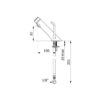 Self-closing mixer tap TEMPOSOFT MIX 2, particularly easy operation, ADL-742510LH