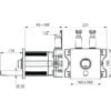 Self-closing mixer tap TEMPOMIX 3, particularly easy operation, ADL-794BOX3-794200