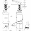 Dispenser elettronico per sapone liquido, linea design, nero opaco