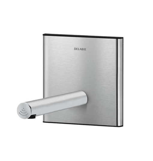 Valvola elettronica BINOPTIC, funzionamento a batteria, acciaio inox satinato, montaggio a filo, l. 190 mm, ADL-370PBOX-370106