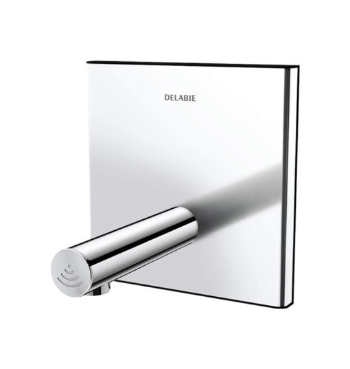 Valvola elettronica BINOPTIC, funzionamento a rete, acciaio inox lucido, montaggio ad incasso, l. 110 mm, ADL-370SBOX-370010