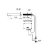 Elektronisches Ventil BINOPTIC, Netzbetrieb, Hinterwandmontage ≤ 190 mm, L. 135 mm, 379D13**