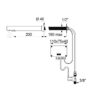 Electronic valve BINOPTIC, mains operation, rear wall mounting ≤ 190 mm, L. 205 mm, 379DER**