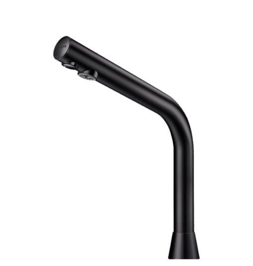 Valvola elettronica BINOPTIC nera, funzionamento a rete, altezza di sgocciolamento 250 mm, 398035**