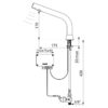 Elektronisches Ventil BLACK BINOPTIC, Batteriebetrieb, Tropfhöhe 170 mm, 488035**