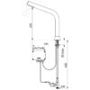 Soupape électronique BINOPTIC, fonctionnement sur piles, hauteur de gouttes 250 mm, 498015**