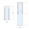 Distributeur de savon pour montage sur rétroviseur avec module de levage, pour savon liquide/désinfectant, A295-114-LO