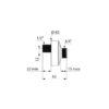 Attacco a S, regolazione di 12 mm, standard, funzione STOP/CHECK