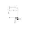 Tubo rigido di uscita, Ø 16, G 1/2B, L. 150 mm, H. 170 mm, ADL-204001