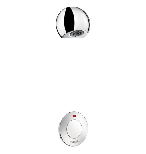 Shower combination TEMPOSTOP, self-closing, for rear wall mounting, ADL-747110