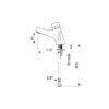 Miscelatore autochiudente TEMPOMIX 2, per lavabo, installazione libera, ADL-700100