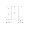 Electronic liquid soap dispenser for wall mounting, 1 litre
