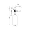 Distributeur de savon liquide, 1 litre, pour montage sur pied